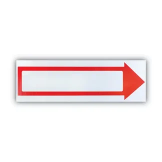 COSCO Stake Sign, Blank White with Printed Red Arrow