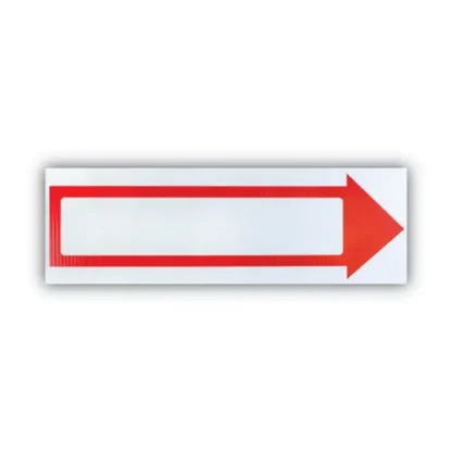 COSCO Stake Sign, Blank White with Printed Red Arrow