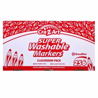 Cra-Z-Art® Super Washable Markers Classpack, Broad Bullet Tip, Assorted Colors, 256/Set