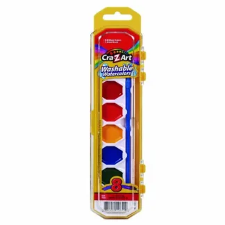 Cra-Z-Art® Washable Watercolors, 8 Assorted Colors, Palette Tray
