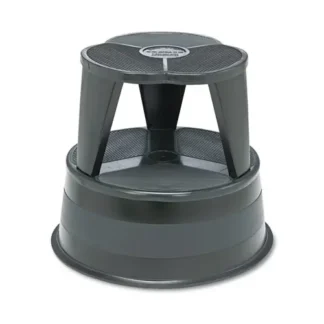 Cramer® Kik-Step Steel Step Stool, 2-Step, 350 lb Capacity, Black