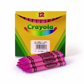 Crayola® Bulk Crayons, Carnation Pink, 12/Box