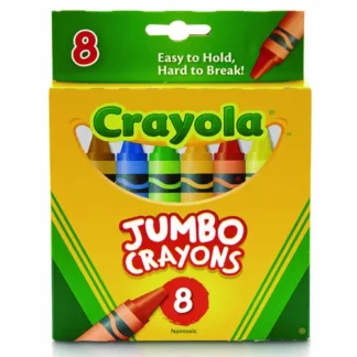 Crayola® Jumbo Crayons, Assorted Colors, 8/Box