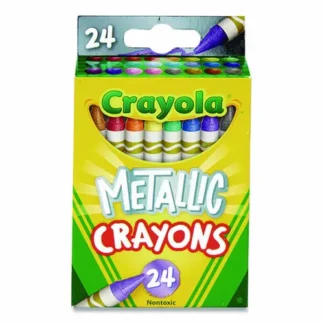 Crayola® Metallic Crayons, Assorted Colors, 24 Pack