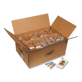 Crayola® Washable Crayons, Assorted Colors, 3 Crayons/Pack, 360 Packs/Carton