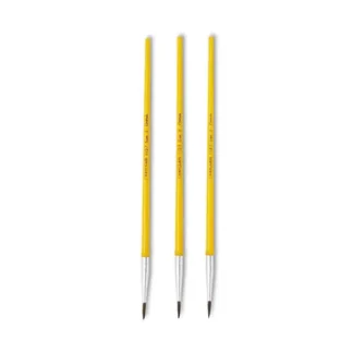 Crayola® Watercolor Brush Set, Camel-Hair Blend, Size 2, Round, 3/Pack