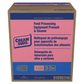 Cream Suds® Manual Pot and Pan Presoak and Detergent with Phosphate, Baby Powder Scent, Powder, 50 lb Box