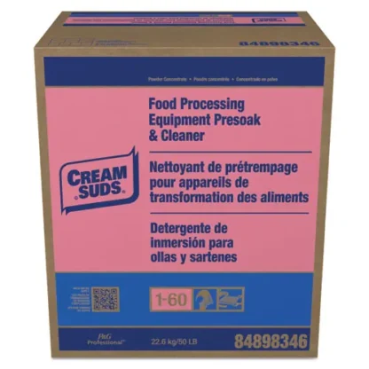 Cream Suds® Manual Pot and Pan Presoak and Detergent with Phosphate, Baby Powder Scent, Powder, 50 lb Box