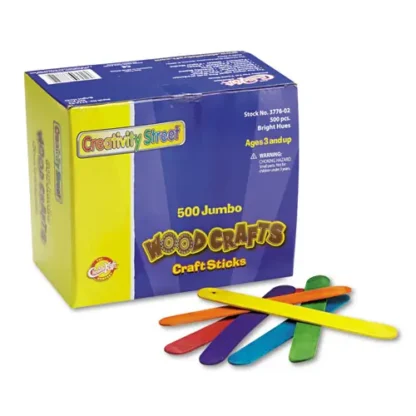 Creativity Street® Colored Wood Craft Sticks, Assorted Colors, 500/Box