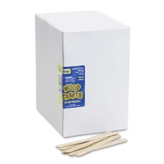 Creativity Street® Natural Wood Craft Sticks, 4.5" x 0.38", Economy Grade, Natural, 1,000/Box