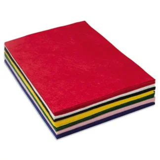 Creativity Street® One Pound Felt Sheet Pack, Rectangular, 9 x 12, Assorted Colors, 30/Pack