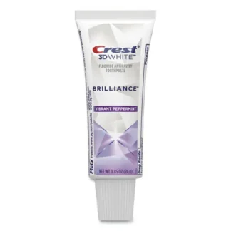 Crest® 3D White Brilliance Advanced Whitening Technology + Advanced Stain Protection Toothpaste, 0.85 oz Tube, 72/Carton