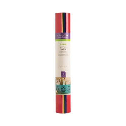 Cricut® Everyday Iron-On Material, 12" x 12", Assorted Colors, 6 Sheets/Pack
