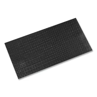 Crown Tuff-Spun Foot Lover Diamond Surface Mat - Rectangular, 36" x 60", Black