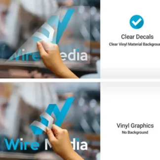 Custom Clear Decals, indoor/outdoor