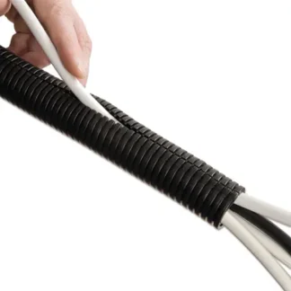D-Line® Cable Tidy Tube, Black, 1.25" Diameter x 43" Length
