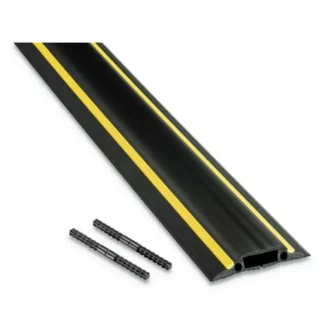 D-Line® Medium-Duty Floor Cable Cover, Black, 3.25" Wide x 30 ft Long