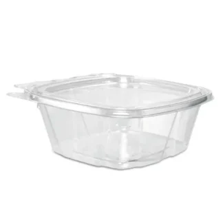 Dart® ClearPac SafeSeal Tamper-Resistant/Evident Containers, Flat Lid, 12 oz, Clear, Plastic, 100/Bag, 2 Bags/Carton
