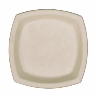 Dart® Compostable Molded Fiber Dinnerware, ProPlanet Seal, Plate, 6.7 x 6.7, Tan, 125/Pack