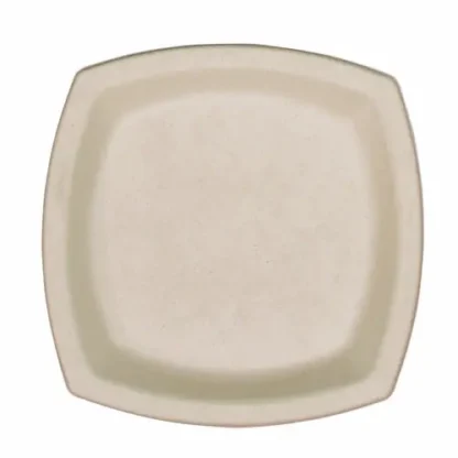 Dart® Compostable Molded Fiber Dinnerware, ProPlanet Seal, Plate, 6.7 x 6.7, Tan, 125/Pack