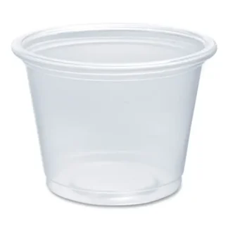 Dart® Conex Complements Portion/Medicine Cups, 1 oz, Plastic, Clear, 125/Bag, 20 Bags/Carton