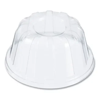 Dart® D-T Sundae/Cold Cup Lids, Fits 5 oz to 32 oz Cold Cups, Plastic, Clear, 50/Pack, 20 Packs/Carton