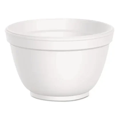 Dart® Foam Container, Squat, 6 oz, White, 50/Pack, 20 Packs/Carton