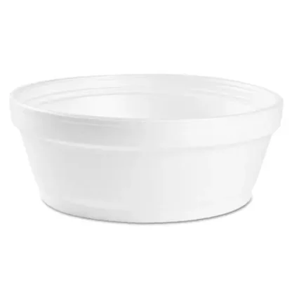 Dart® Foam Container, 8 oz, White, 500/Carton