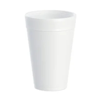 Dart® Foam Drink Cups, 32 oz, White, 25/Bag, 20 Bags/Carton