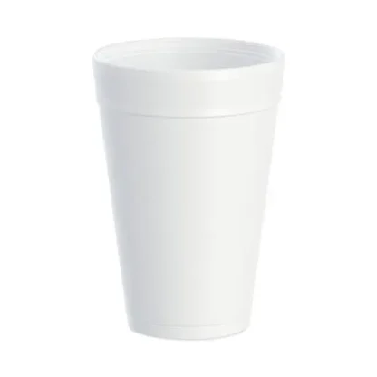 Dart® Foam Drink Cups, 32 oz, White, 25/Bag, 20 Bags/Carton