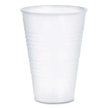 Dart® High-Impact Polystyrene Cold Cups, 14 oz, Plastic, Translucent, 50/Sleeve, 20 Sleeves/Carton