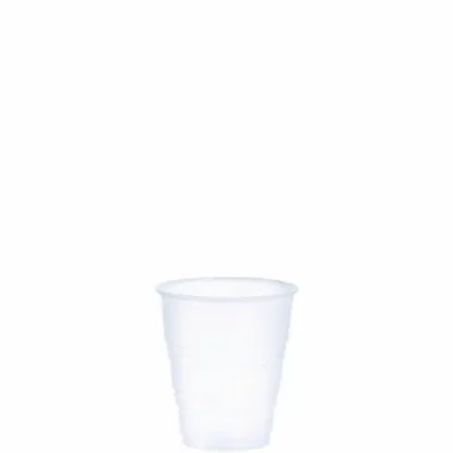 Dart® High-Impact Polystyrene Cold Cups, 5 oz, Plastic, Translucent, 100/Sleeve, 25 Sleeves/Carton