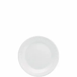 Dart® Mediumweight Foam Dinnerware Plate, 6" Diameter, White, 125/Pack