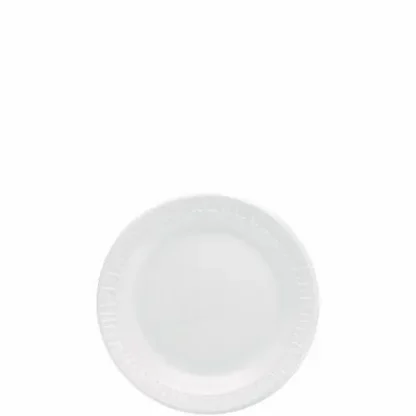 Dart® Mediumweight Foam Dinnerware Plate, 6" Diameter, White, 125/Pack