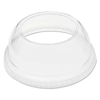 Dart® Open-Top Dome Lid, 1.9" Diameter Hole, Fits 9 oz - 22 oz Cold Cups, Clear Plastic, 1000/Carton