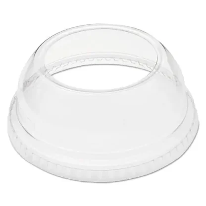 Dart® Open-Top Dome Lid, 1.9" Diameter Hole, Fits 9 oz - 22 oz Cold Cups, Clear Plastic, 1000/Carton