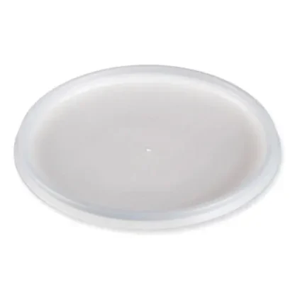 Dart® Plastic Lids for Foam Cups, Bowls and Containers, Vented, Translucent, 100/Pack, 10 Packs/Carton (Fits 12-60 oz)