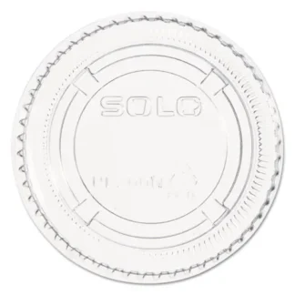 Dart® Portion/Souffle Cup Lids, Fits 1.5 oz to 2.5 oz Portion Cups, Clear Plastic, 2,500/Carton