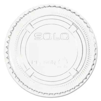 Dart® Portion/Souffle Cup Lids, Fits 1.5 oz to 2.5 oz Portion Cups, Clear Plastic, 2,500/Carton