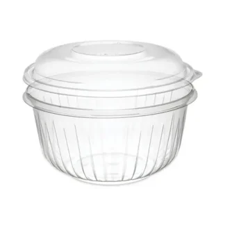 Dart® PresentaBowls Bowl/Lid Combo-Paks, 48 oz, Clear, Plastic, 126/Carton