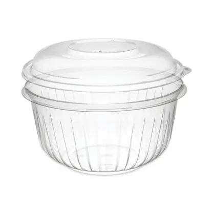 Dart® PresentaBowls Bowl/Lid Combo-Paks, 48 oz, Clear, Plastic, 126/Carton