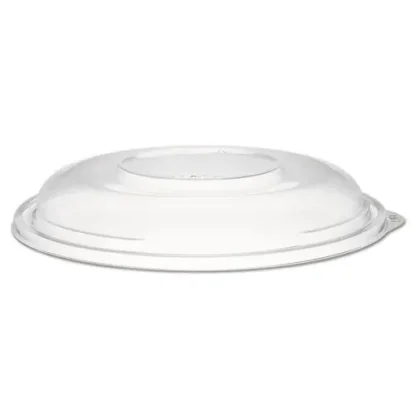 Dart® PresentaBowls Clear Dome Lids, Plastic, 7.3" Diameter x 1.1" Height, Clear, 63 Lids/Bag, 4 Bags/Carton