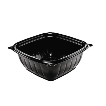 Dart® PresentaBowls Pro Black Square Bowls, 12 oz, Plastic, Black, 63/Bag, 8 Bags/Carton