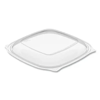 Dart® PresentaBowls Pro Clear Square Lids for 24 oz to 32 oz Bowls, Clear Plastic, 8.5 x 8.5 x 0.5, 63/Bag, 4 Bags/Carton