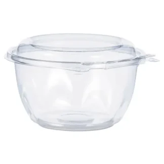 Dart® Tamper-Resistant, Tamper-Evident Bowls with Dome Lid, Clear Plastic, 16 oz, 240/Carton