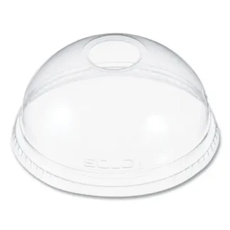 Dart® Ultra Clear Dome Cold Cup Lids, Fits 16 oz to 24 oz, Clear, 100/Pack