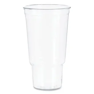 Dart® Ultra Clear Pedestal PET Cups, 32 oz, Plastic, Clear, 25/Bag, 20 Bags/Carton