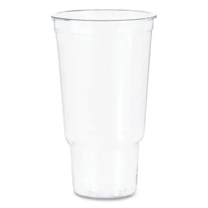 Dart® Ultra Clear Pedestal PET Cups, 32 oz, Plastic, Clear, 25/Bag, 20 Bags/Carton