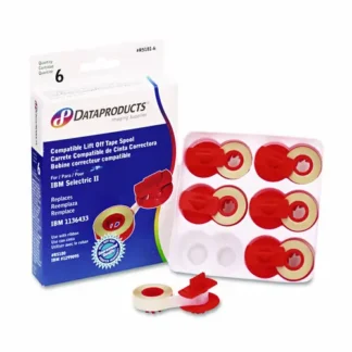 Dataproducts® R51816 Compatible Low-Tack Lift-Off Tape, Clear, 6/Box
