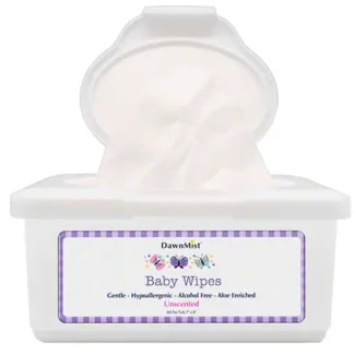 DawnMist® Unscented Baby Wipes